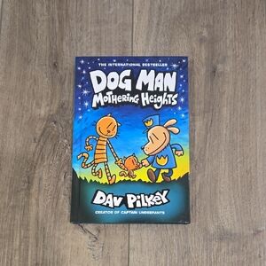 Dog Man: Mothering Heights by Dave Pilkey - Blue and Yellow Cover
